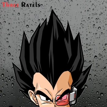 

Three Ratels FC244 cool funny 3D VEGETA peeking Anime JDM Stickers for DIY Sticker on Suitcase Luggage