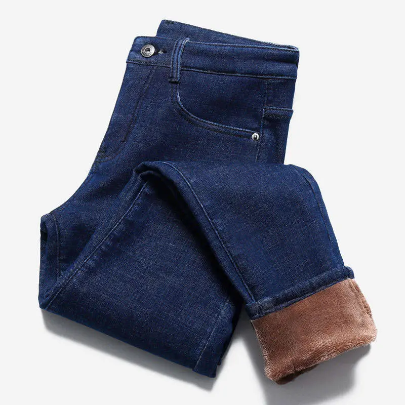 Winter Warm Jeans For Women Elastic Jeans Female Trousers Velve Thicken Skinny Women Jeans black thick insulated Jeans Winter Warm Jeans For Women Elastic Jeans Female Trousers Velve Thicken Skinny Women Jeans black thick insulated Jeans