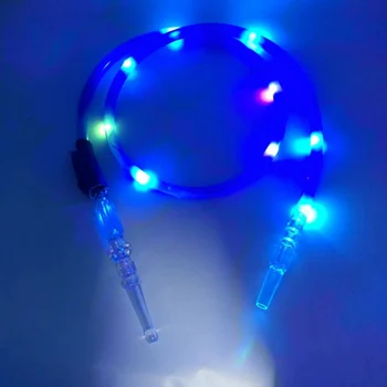 

Hookah Silicone Hose reusable With Led Changeable Color Light For Bar Restaurant KTV Shisha Hookahs Narguile Accessories