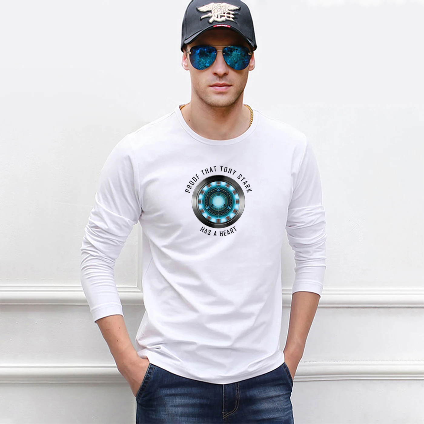 Super Hero Long Sleeve Tops Tees Men 