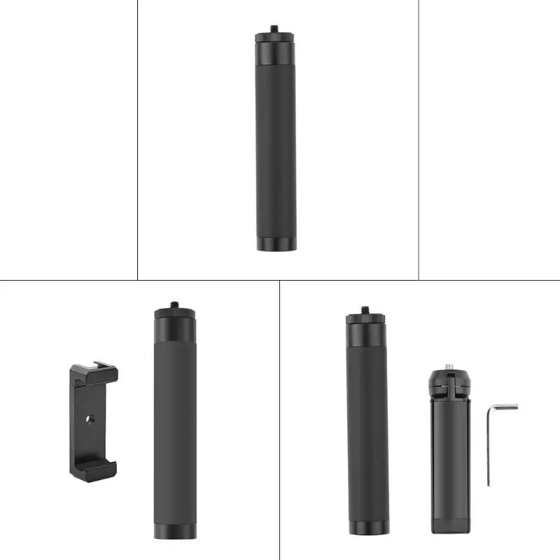 

1Set Extension Rod Phone Clip with 1/4'' Cold Shoe Hole Tripod for OSMO Mobile 3