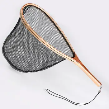 

Hot Fly Fishing Landing Net Set Monofilament Nylon Fishing Network with Lanyard Rope Nylon Mesh Rubber Mesh Fishing Hand Brail