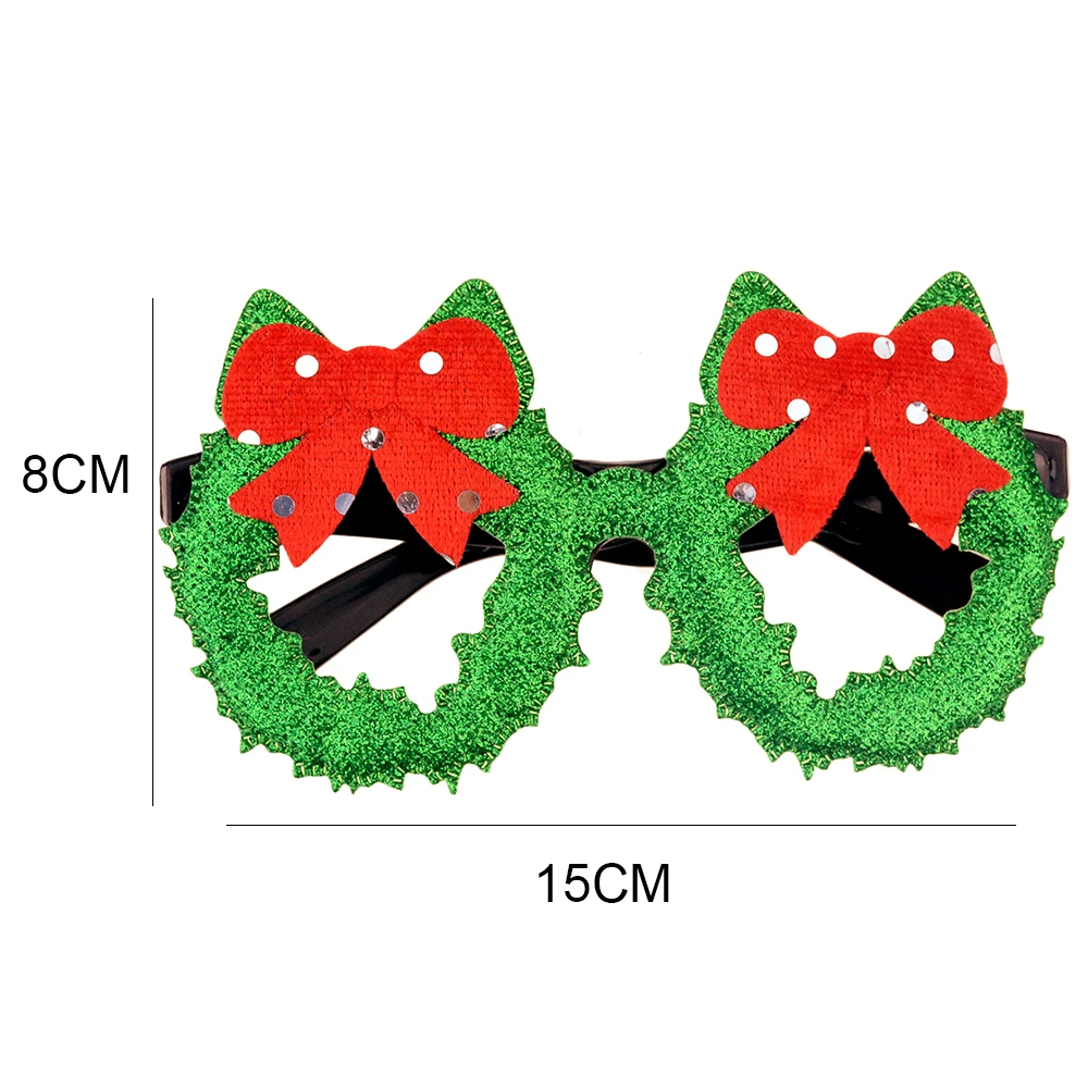 1 шт. рождественские украшения игрушки для взрослых и детей Санта-Клаус Снеговик рога очки Рождественские декоративные очки - Цвет: Bow tie