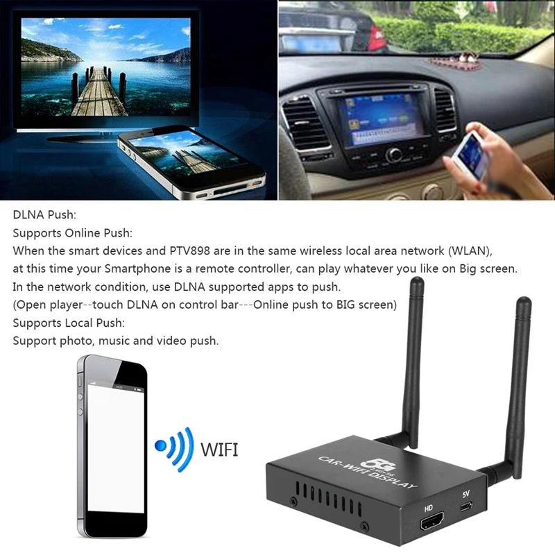 P tv 550 5G+ 2,4G Автомобильный WiFi Дисплей ТВ Ключ Приемник Linux система Airplay Miracast DLNA Airsharing Full HD 1080P для HD