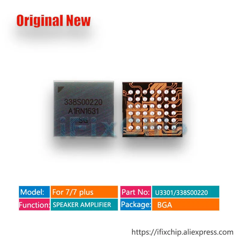 

3pcs 50pcs/lot U3301 CS35L26-A1 for iphone 7/7plus Speaker Amplifier Small Audio Chip IC