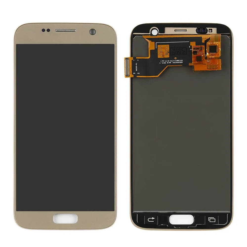 G930F LCD For Samsung Galaxy S7 G930F G930A G930V LCD Display Touch Screen Digitizer Replacements For Samsung S7 LCD Screen - Цвет: Gold without tools