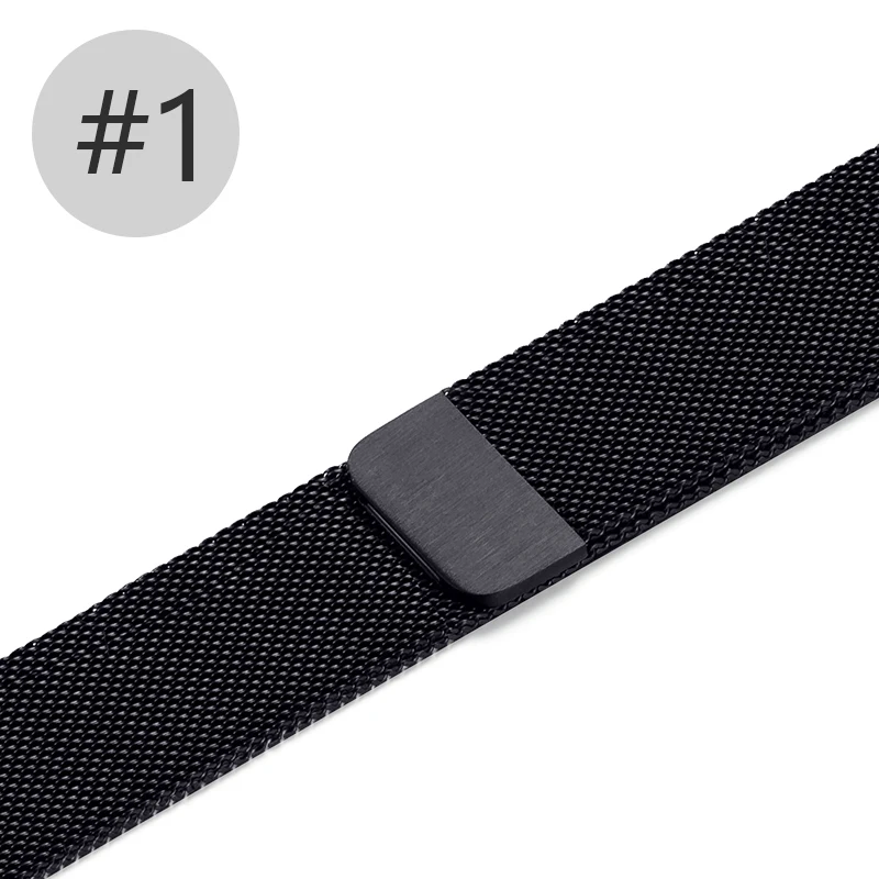 Миланская петля, ремешок для наручных часов Apple watch Series 4/3/2/1 Замена наручных часов iWatch, ремешок полосы Магнитная Нержавеющая сталь ремешок LM82001 - Цвет ремешка: 1