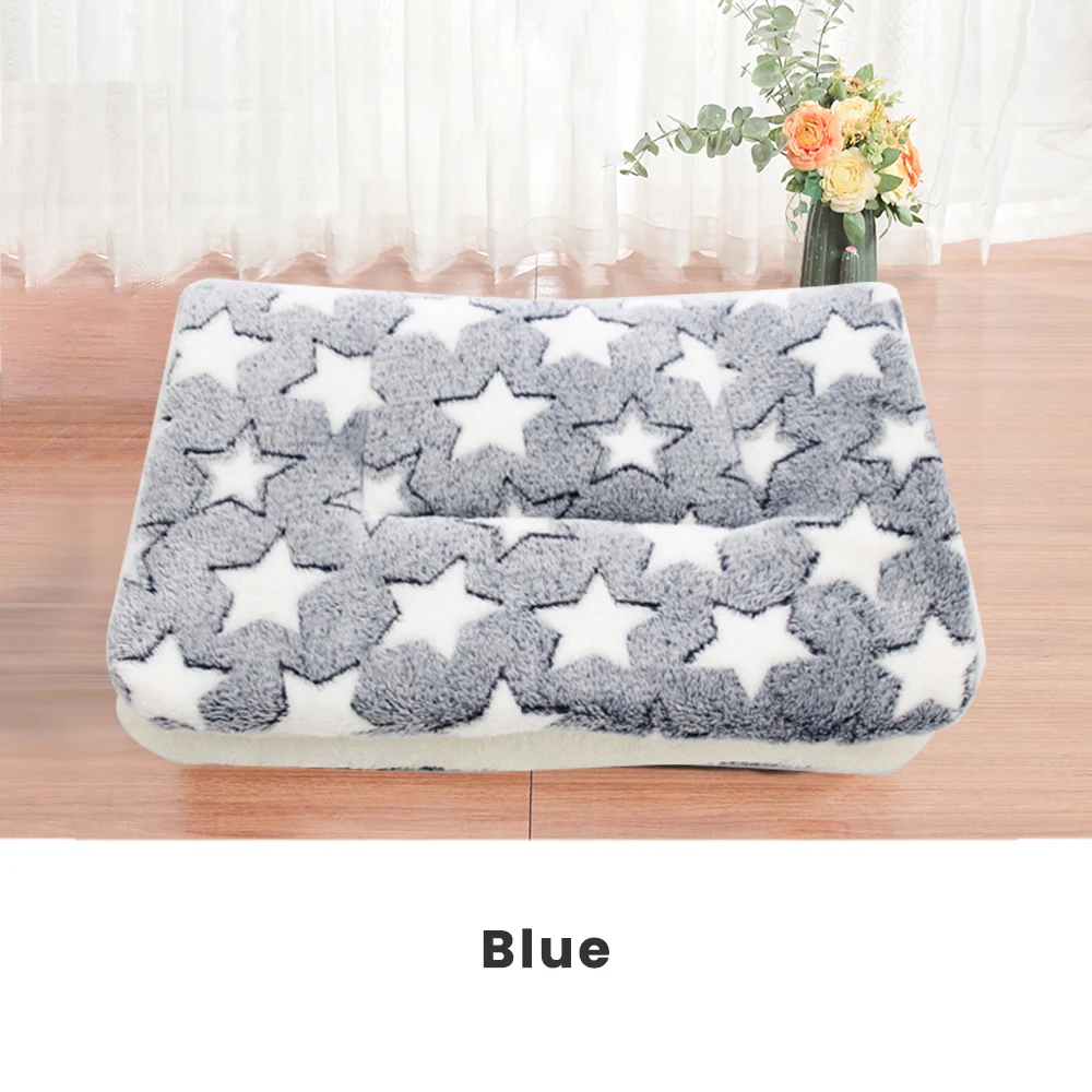 Pet Bed Mat New Pet Soft Fleece Cat Bed Mat Rest Dog Blanket Winter Foldable Pet Cushion Cashmere Soft Warm Sleep Mat - Цвет: 7