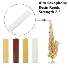 

Alto Saxophone Resin Reeds Strength 2.5 Sax Reed Musical Instrument Accessories 70.6x15.8mm Good Sound-quality Polishing