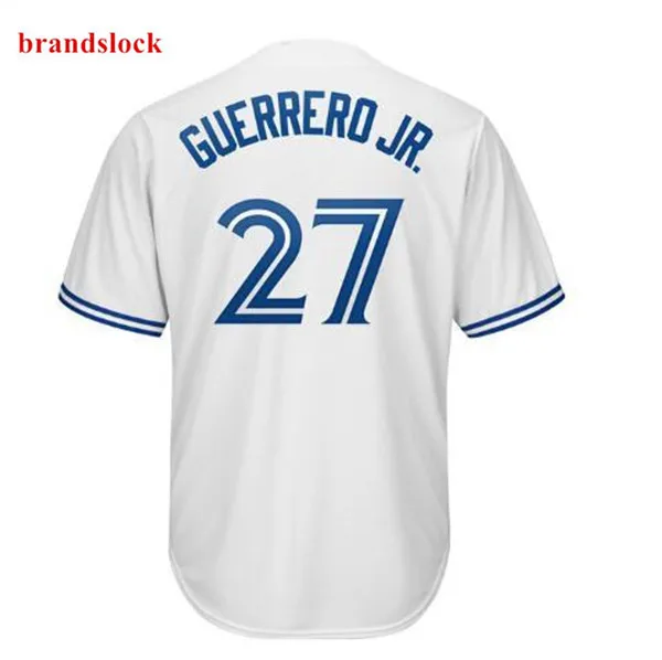 

2019 new 27 Guerrero Jr. Jersey Men's Baseball Jerseys Toronto White Blue