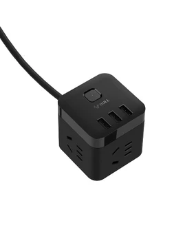 

Bull's cube USB socket (black) GN-U303H