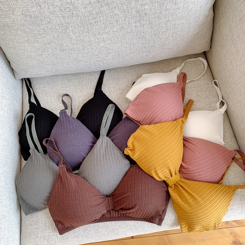 Wire Free Bras For Women Push Up Bra Sexy Lingerie Comfort Bra Tops Female Brassiere Seamless Underwear Solid Intimates 4