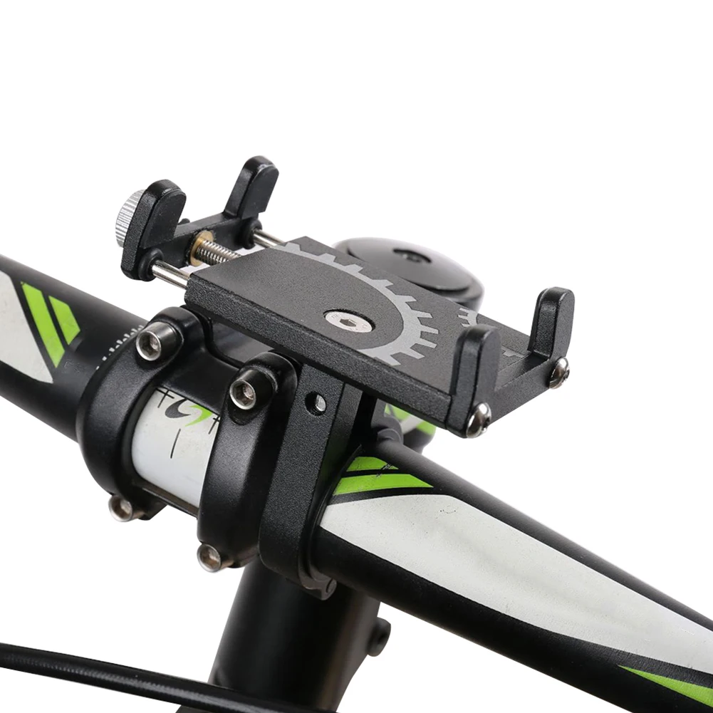 Aluminum Alloy Bicycle Phone Holder Anti-shake Mobile Phone& GPS Navigation Racks MTB Bike Motorcycle Bike Phone Holder