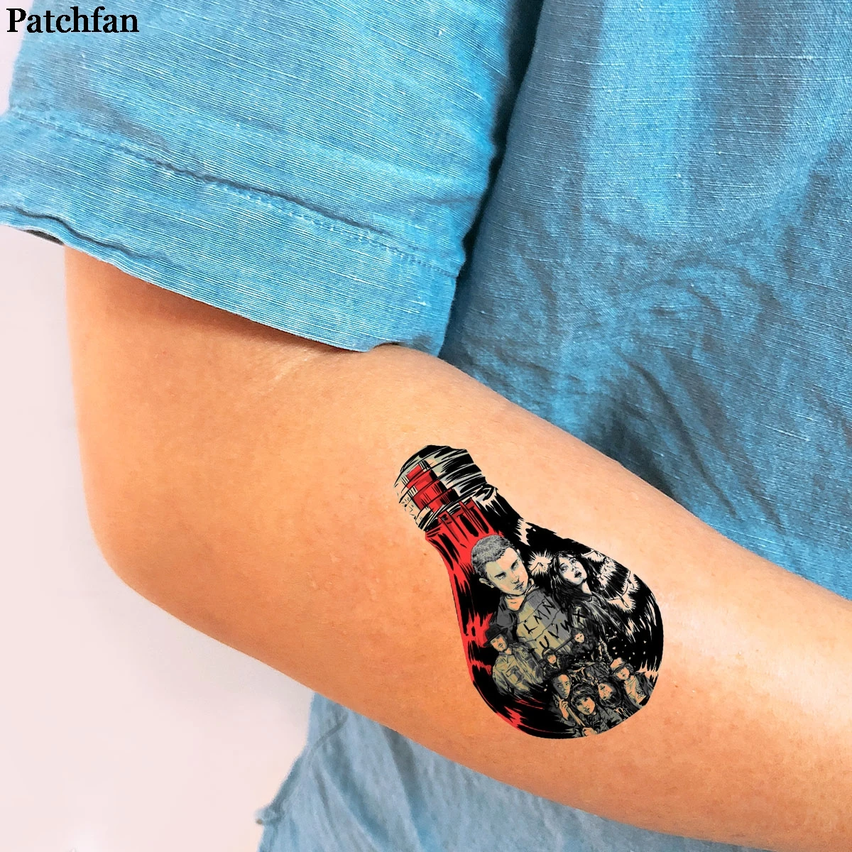 3 шт. Patchfan Stanger things DIY косплей письмо классный модный временный боди-арт наклейка переводная татуировка мужской макияж A2259
