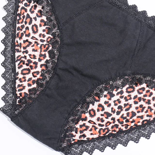 Culotte menstruelle lavable imprimé léopard sexy