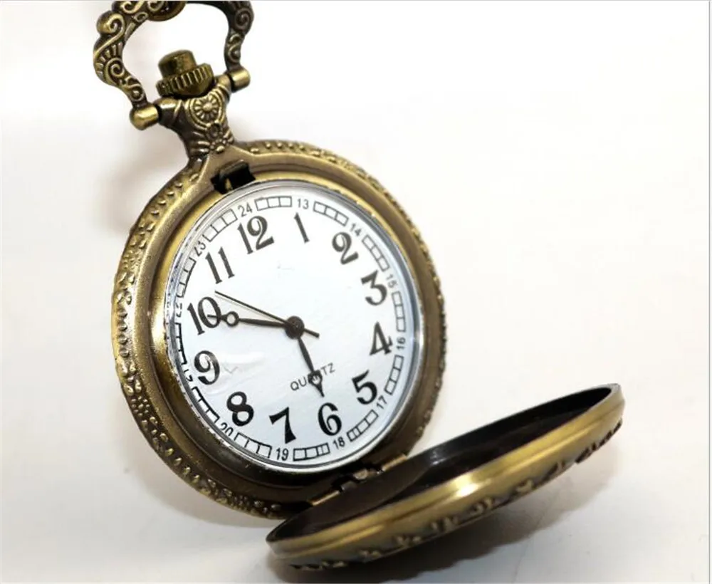 Для мужчин Наруто тема Дизайн Fob карманные часы полый чехол половина охотника кулон часы лучший подарок для женщин и детей A1035