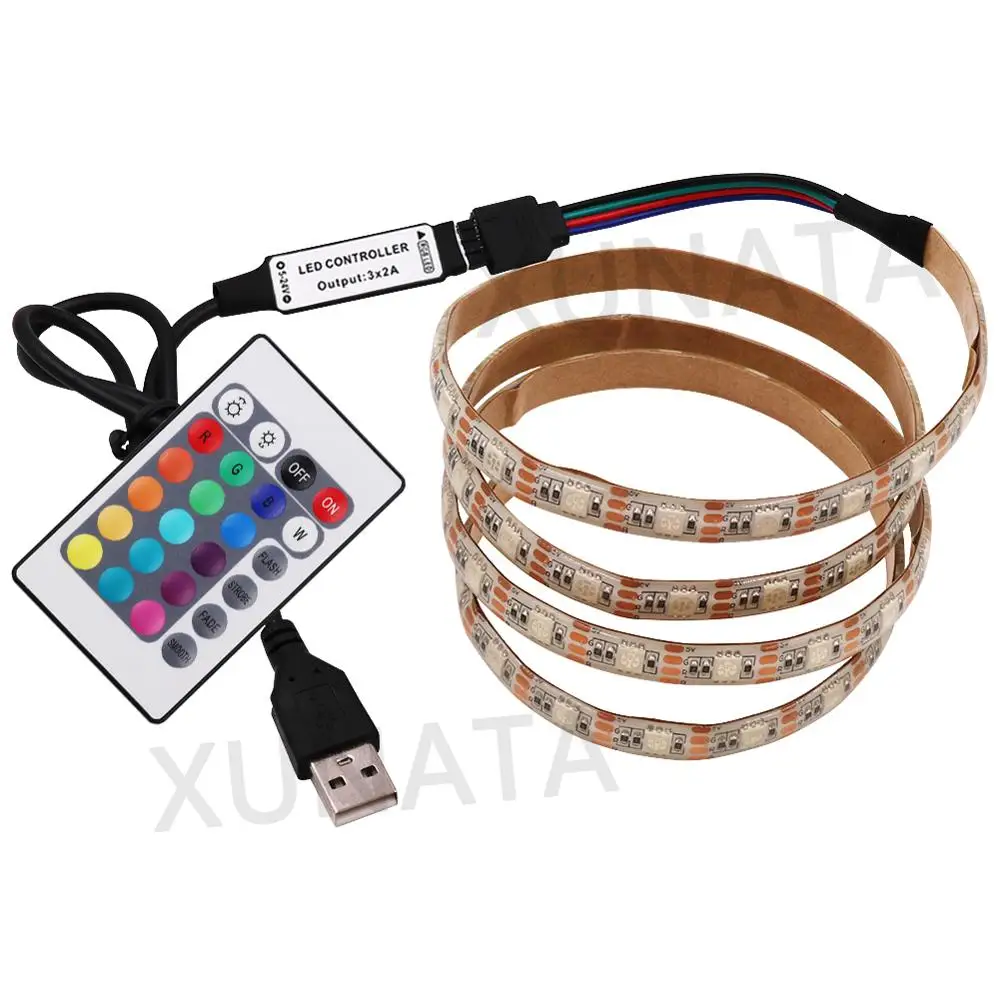 รูปสินค้า LED Strip RGB ยืดหยุ่น 24/44 ชุดรีโมท ตกแต่งบ้าน