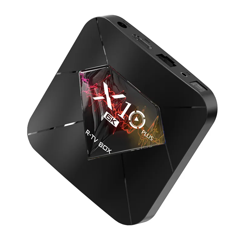 X10 Plus Smart R-TV BOX Android 9.0 Allwinner H6 4GB RAM +32/64GB ROM set top box 2.4G WiFi USB 3.0 6K H.265 HD Media Player