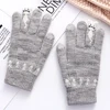 Warm Winter Knitted Full Finger Gloves Mittens Women Cute Cartoon Cats Touchable Screen Gloves Handschoenen Guantes Gloves ► Photo 3/6