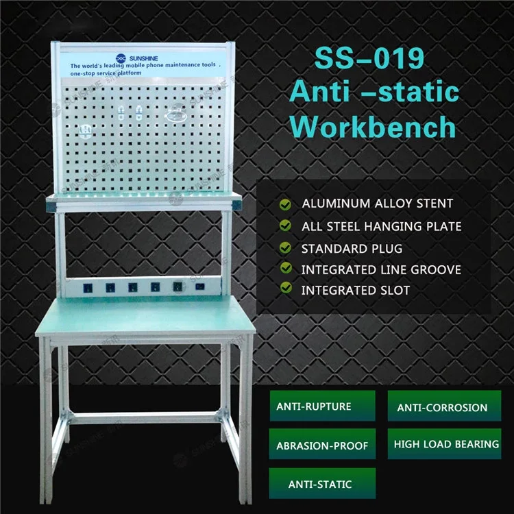  SS-019 Anti-static maintenance table Portable Aluminium Anti Static Work Table Mobile Repair Room