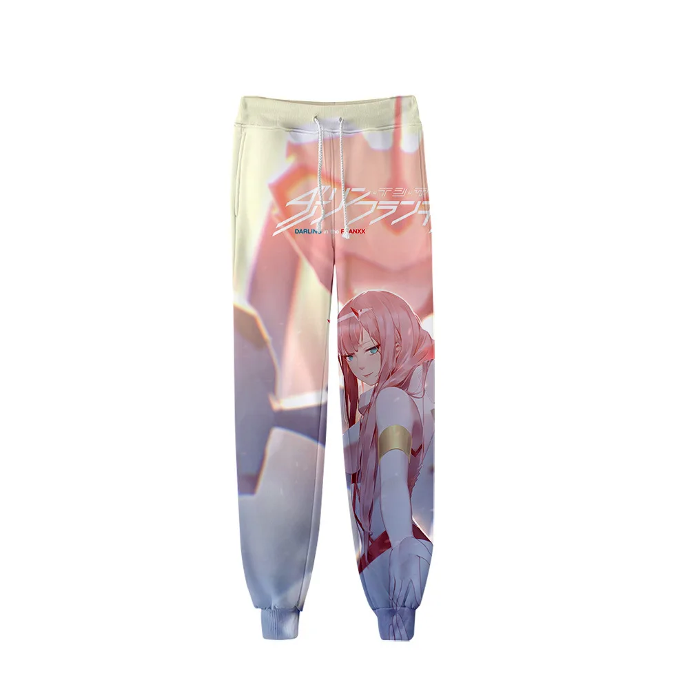 Anime DARLING in the FRANXX 3D Pants Jogging Zero Two Casual Men Women Sweatpants Cosplay clothing Long Sport Trousers