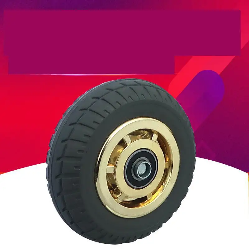 

6 Inch Caster Heavy Duty Mute Wheel Phnom Penh Beacon Fire Rubber Single Flat Driver Pushing