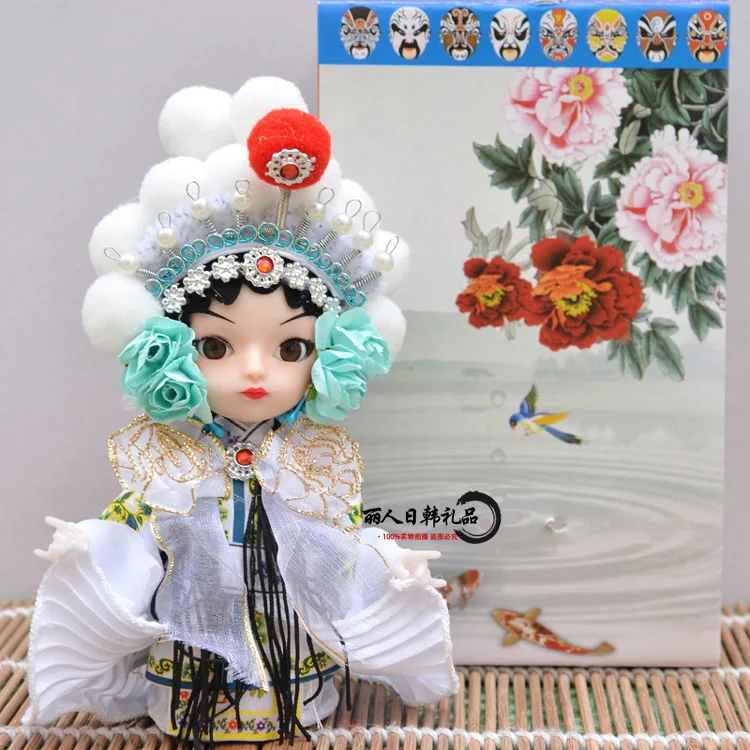 

Handmade Peking Opera Chinese Ancient Character Doll Beijing Home Decoration Folk Craft Gift