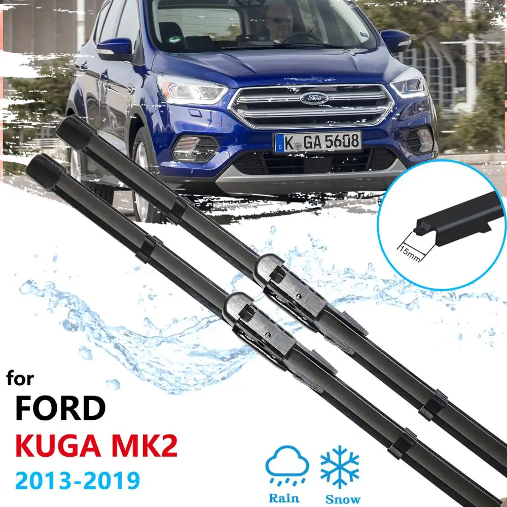 

for Ford KUGA 2013~ 2019 Mk2 Escape Car Wiper Blades Front Window Windscreen Windshield Car Accessories 2014 2015 2016 2017 2018