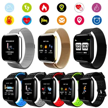 

Touch Screen Women Men Bluetooth Smart Watch Business/Sport Wristband Fitness Activity Tracker Handsfree Call For Cellphones