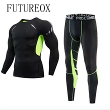 Термобелье костюм Мужская быстросохнущая антимикробные стрейч мужское термобелье мужские теплые подштанники для фитнеса