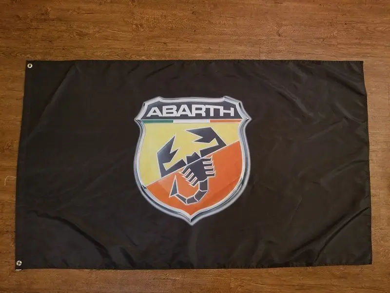 3ft x 5ft 3 x5ft FIAT ABARTH черный Гоночный флаг баннер печать баннер, флаг из полиэстера Размеры 150*90 см