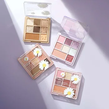 

GOGOTALES Daisy Eye make-up Pallet 8 Color Matte Glitter Diamond Pink Purple Nude Shadow Pigment Beauty Makeup Eyeshadow Palette