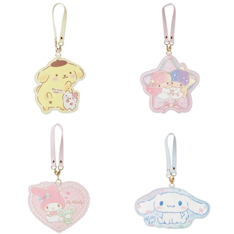 

Cute Cartoon Little Twin Stars My Melody ID Card Holder Adjustable Card Protection Protector Cinnamoroll Card Bag Pendant
