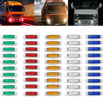 

Car Truck LED Yellow Side Light Side Marker Thin Light LED Chrome 12/24V For Auto Car Bus Truck Lorry