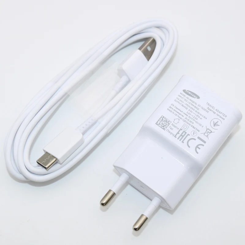 usb charger 12v Samsung Galaxy Fast Charger USB Power Adapter 9V1.67A Quick Charge Type C Cable line for Galaxy S10 S8 S9 Plus Note 10 9 8 Plus 65 watt car charger Chargers