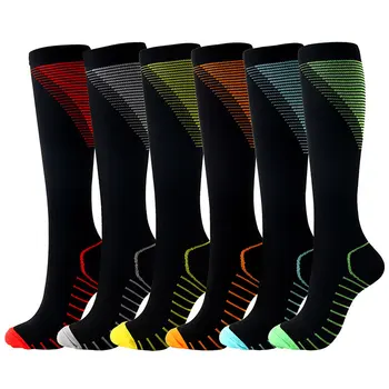 

Compression Socks Sports Running Women Men Circulation Athletic Edema Varicose Veins Travel Over Knee Stockings skateboard socks