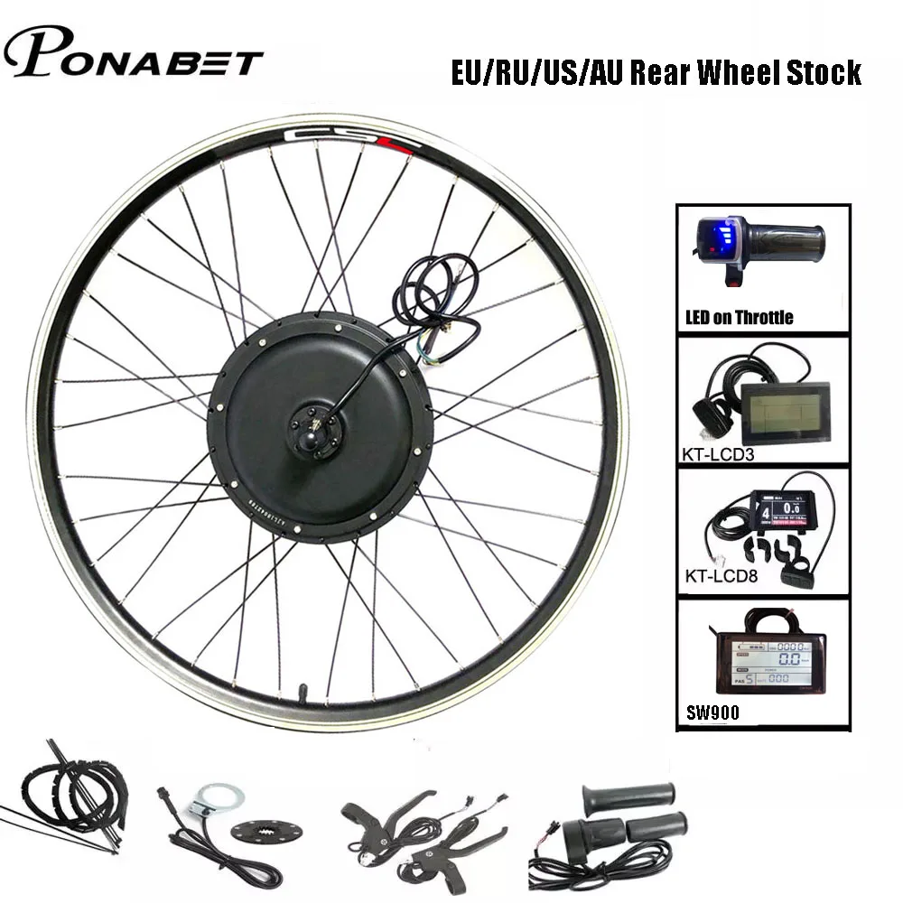 Kit di conversione Ebike motore elettrico per bicicletta motore ruota  posteriore 20 24 26 \