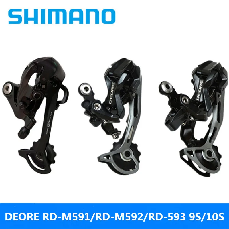 SHIMANO DEORE RD-M591/RD-M592/RD-593 горный велосипед задний циферблат 9 скорость/10 скорость черный