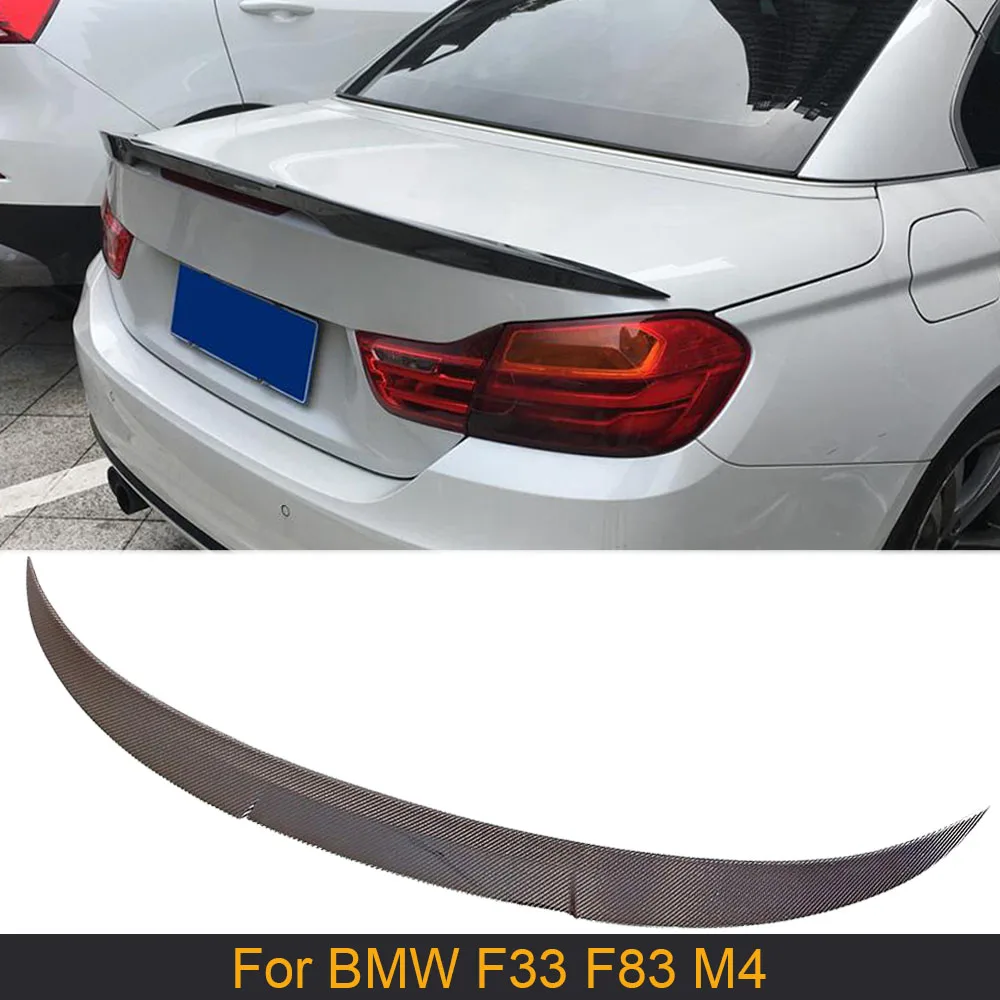 Carbon Fiber Rear Trunk Wing Spoiler for BMW 4 Series F33 F83 M4 Convertible 2014 - 2019 Car Boot Lip | Автомобили и мотоциклы