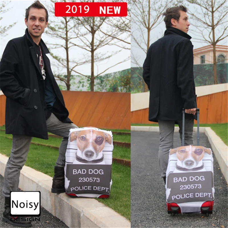 Новый 3d кавалер король Pet принты женский чехол для чемодана защитный эластичный