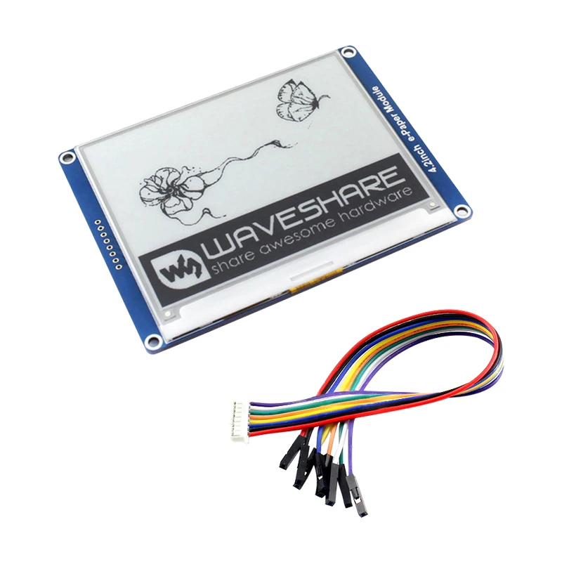 4.2inch e-Paper Module for Raspberry Pi 4B/3B/Zero Black/White E-Ink Display with SPI interface for Jetson Nano/Arduino/Nucleo OZU 