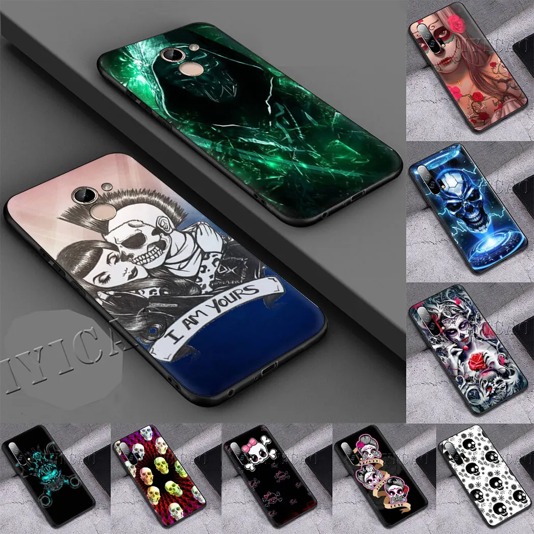 Marigold Tarot Skull Card Soft Case for Huawei P20 Lite Pro P30 P Smart Z Plus | Мобильные телефоны и аксессуары
