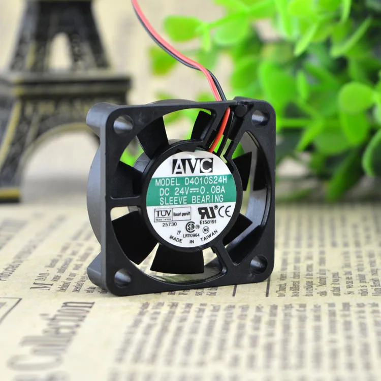 Тайвань для AVC 4010 24V 0.08A тихий вентилятор 4 см источник питания вентилятор охлаждения D4010S24H