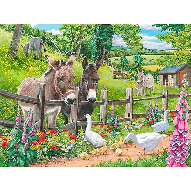 5d diamond painting farm animal landscape full square duck diamond