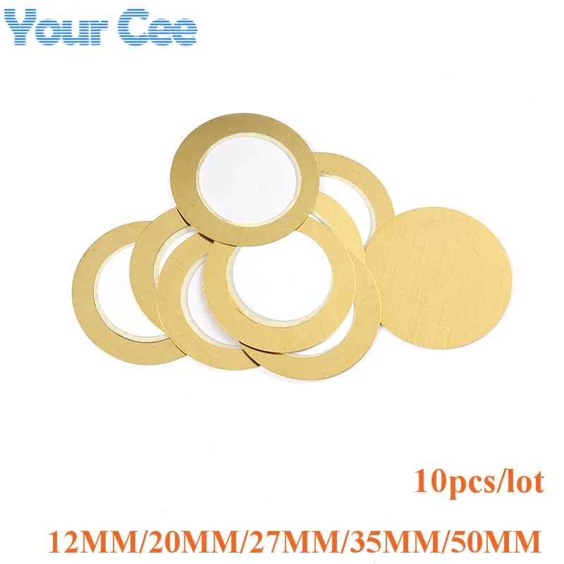 10PCS 27mm Drum Piezo Elements Sounder Sensor Trigger Disc 27mm
