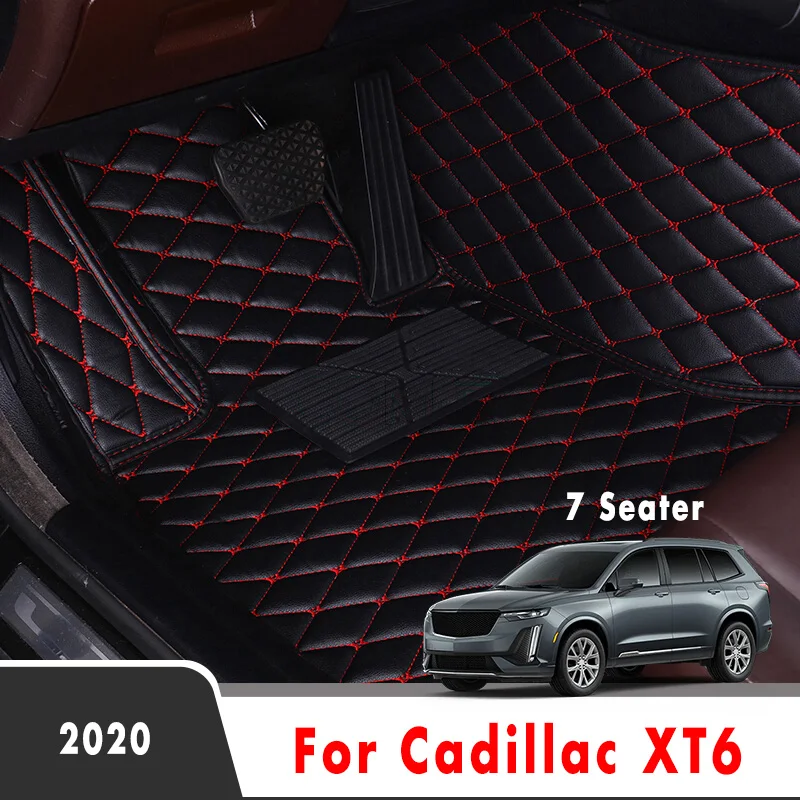 Автомобильные коврики для Cadillac XT6 2020 7 местный Водонепроницаемый кожа ковры