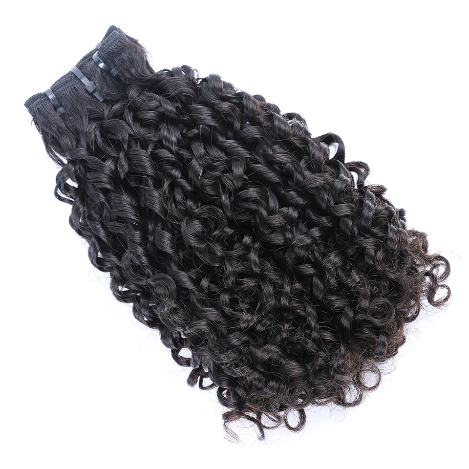 Flexi /Pixie/Pissy Curl двойные пряди волос Funmi 100% бразильские маленькие кудрявые