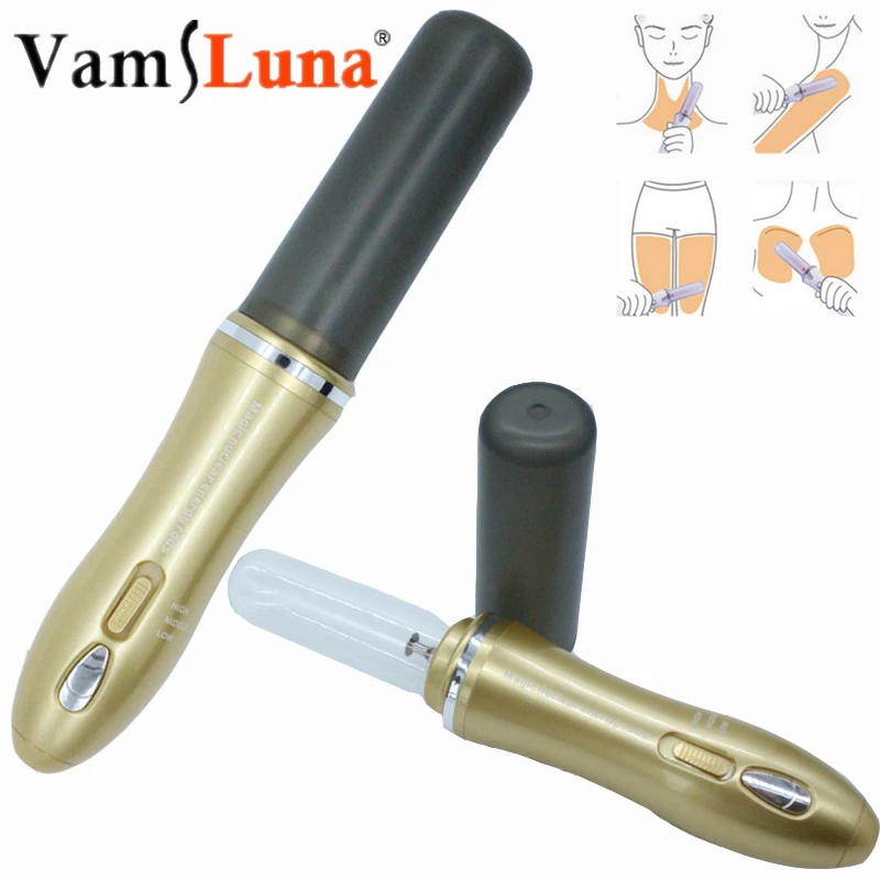  High Frequency Red-ray Electrode Wand Ion Facial Beauty Massager Spot Remover Wrinkle Firming Lifti