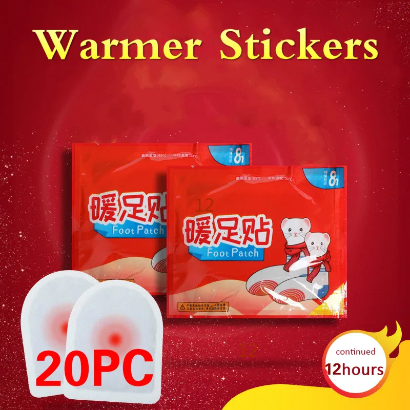 20pcs/lot Warm Stickers Paste Pads Warm Body Stickers Hand Foot Warm