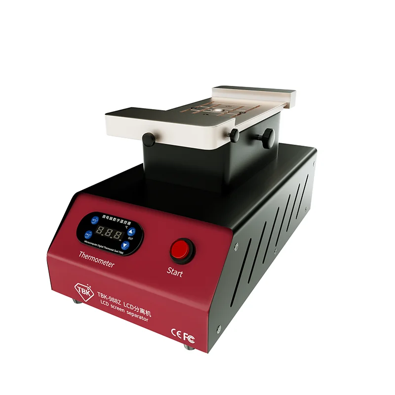 tbk 2021 built-in double pump vacuum separator heating and separating the mobile phone LCD screen frame and oca glue removal